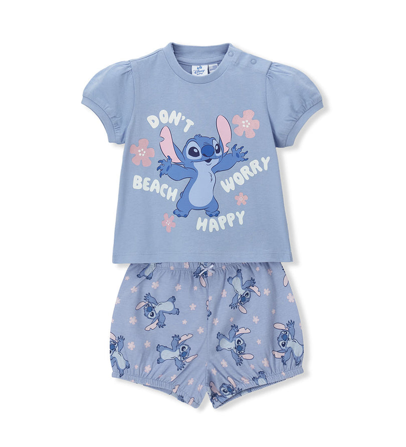 Girl - Stitch and Angel Pajamas 9 - 12 M Blue