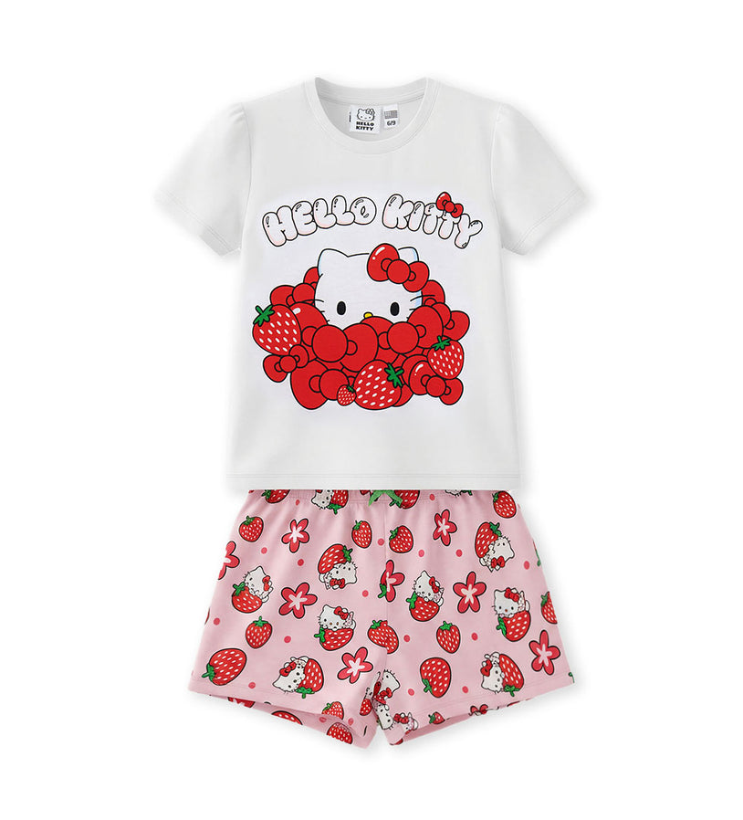 Girl - Hello Kitty Pajamas 9 - 12 M White