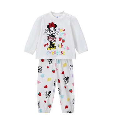Girl - Disney Minnie Mouse Pajamas 9 - 12 M White