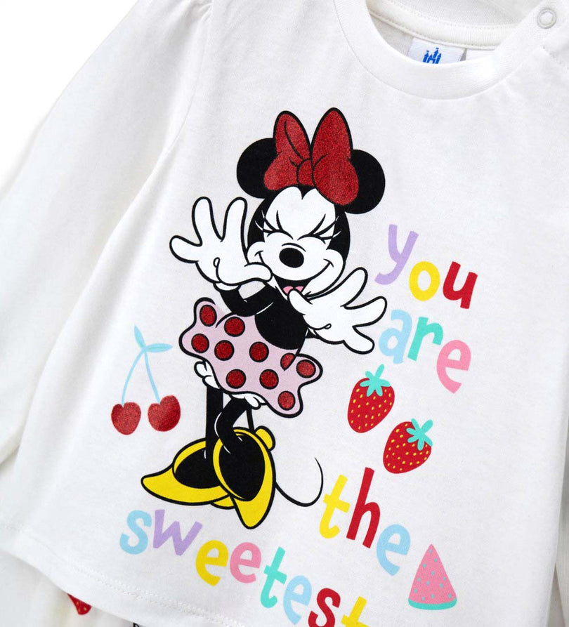 Girl - Disney Minnie Mouse Pajamas 9 - 12 M White