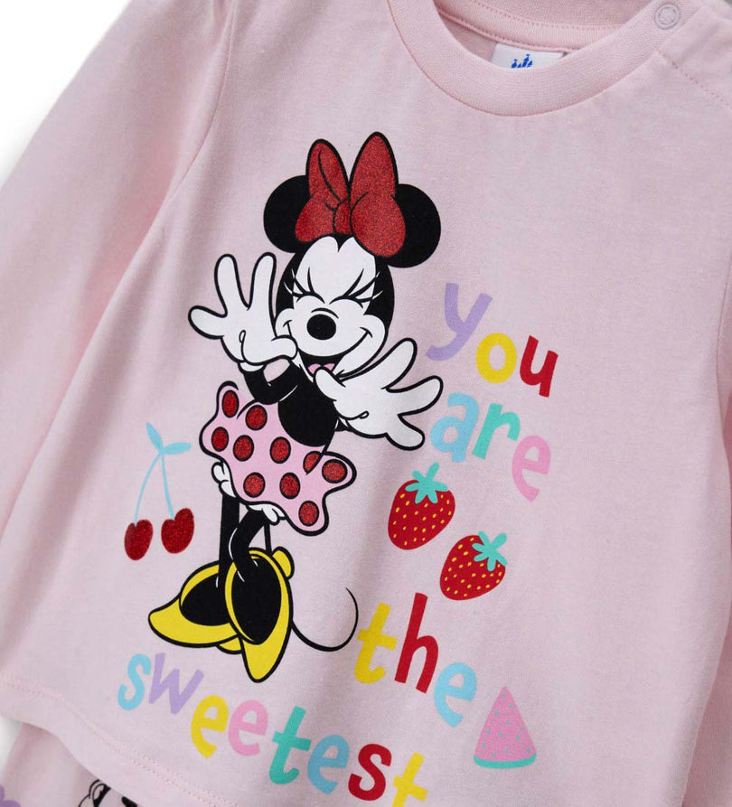 Girl - Disney Minnie Mouse Pajamas 9 - 12 M White