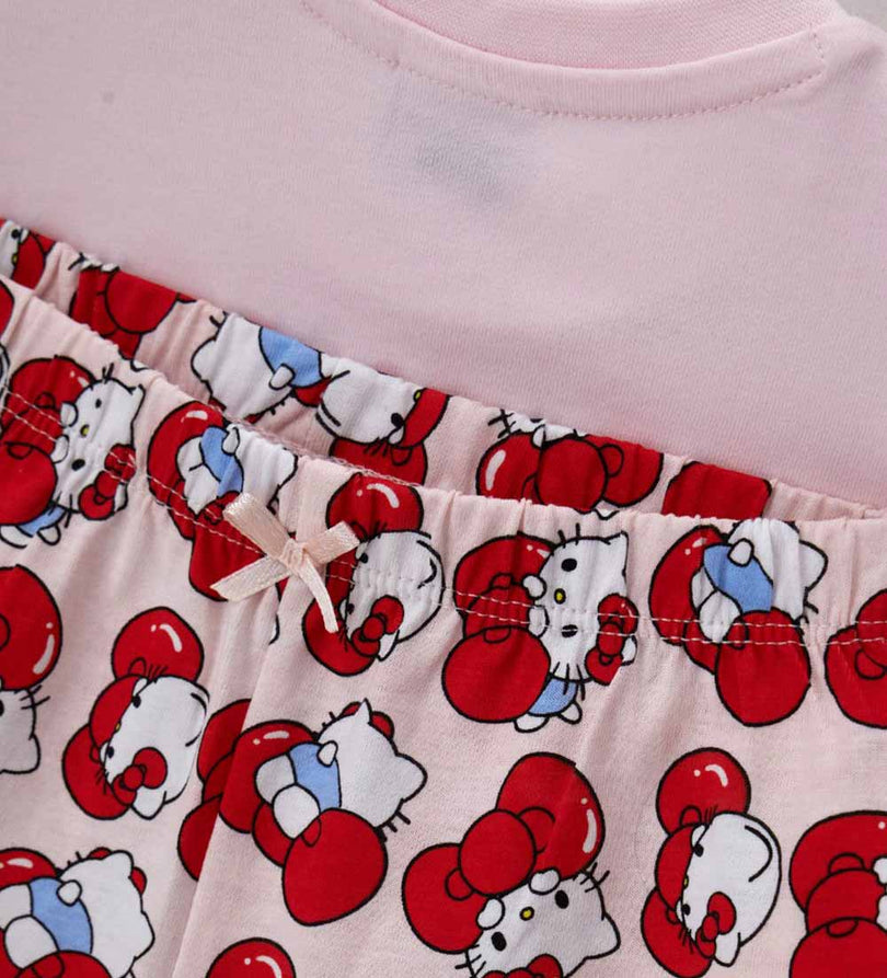 Girl - Hello Kitty Glitter Pajamas 9 - 12 M White