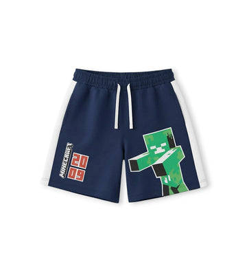 Boy - Minecraft Bermuda Shorts 9 - 10 Y Blue