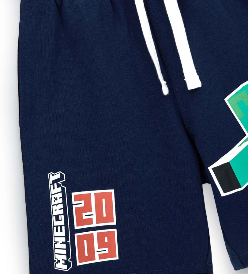 Boy - Minecraft Bermuda Shorts 9 - 10 Y Blue