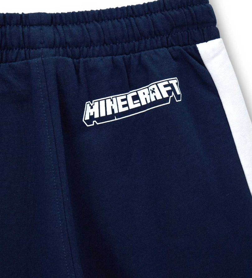 Boy - Minecraft Bermuda Shorts 9 - 10 Y Blue