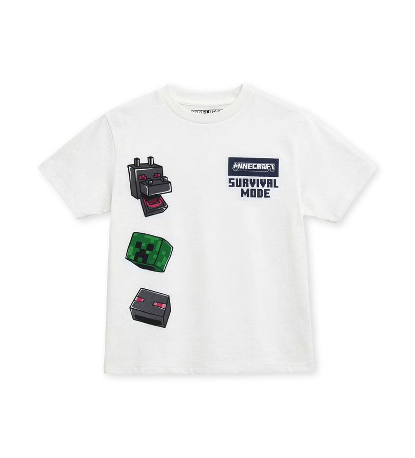 Boy - Minecraft Creeper T-shirt 9 - 10 Y Blue