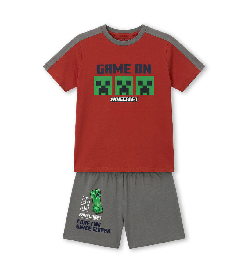 Boy - Minecraft Pajamas 9 - 10 Y White