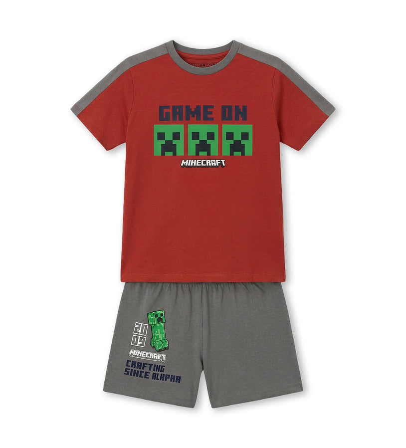 Boy - Minecraft Pajamas 9 - 10 Y White