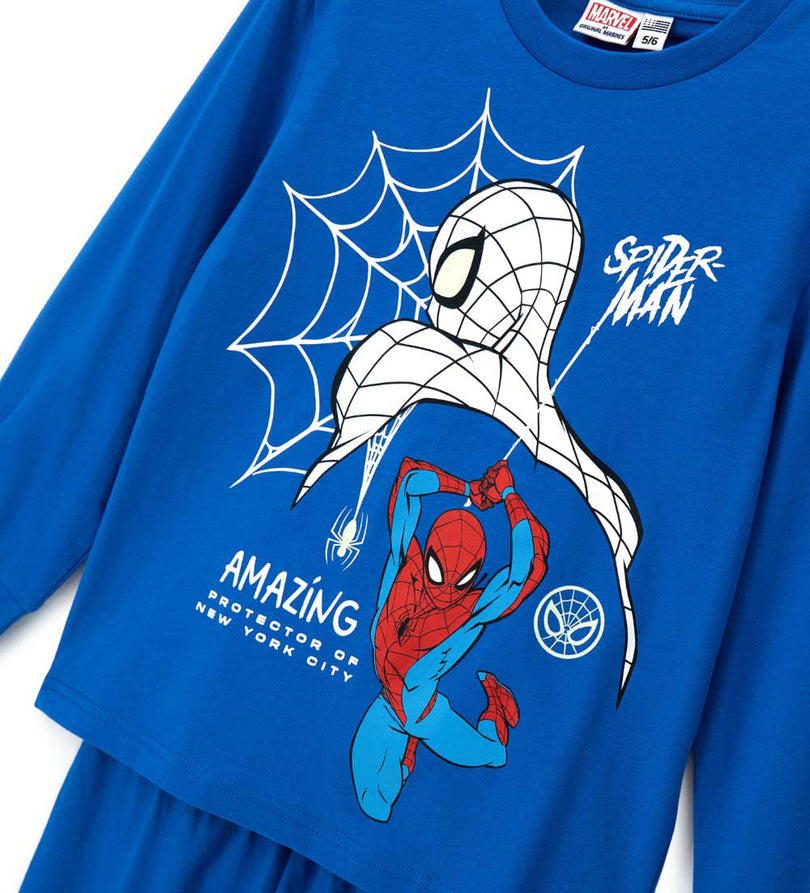Boy - Spider-Man Pajamas 9 - 10 Y Royal Blue