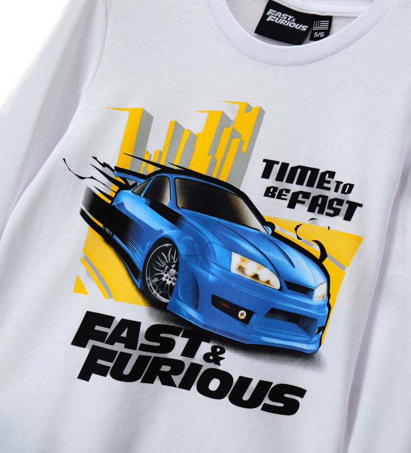 Boy - Fast & Furious Pajamas 9 - 10 Y White