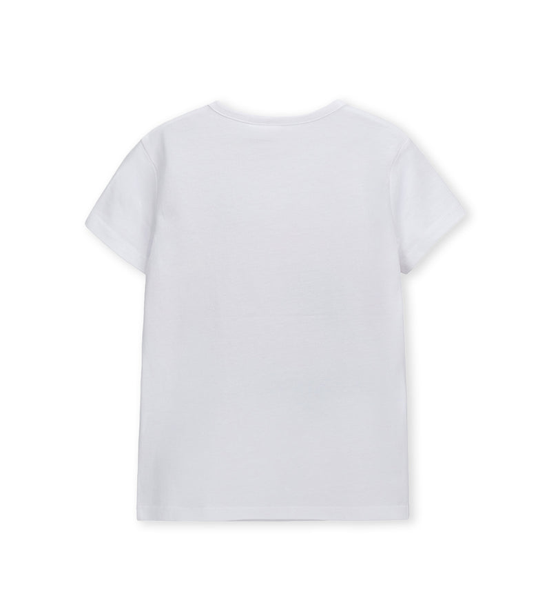 Girl - Disney Stitch Front Print T-shirt 9 - 10 Y White