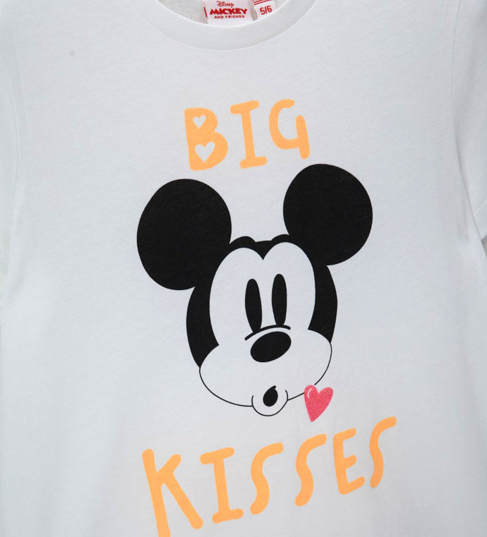 Girl - Disney Mickey Pajamas 9 - 10 Y White