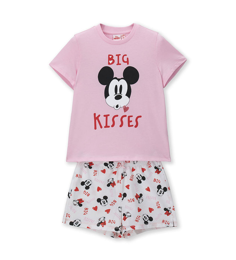 Girl - Disney Mickey Pajamas 9 - 10 Y White