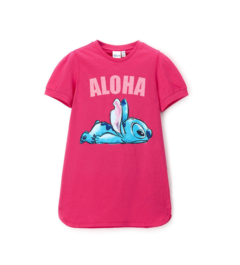 Girl - Stitch Nightgown 9 - 10 Y Pink
