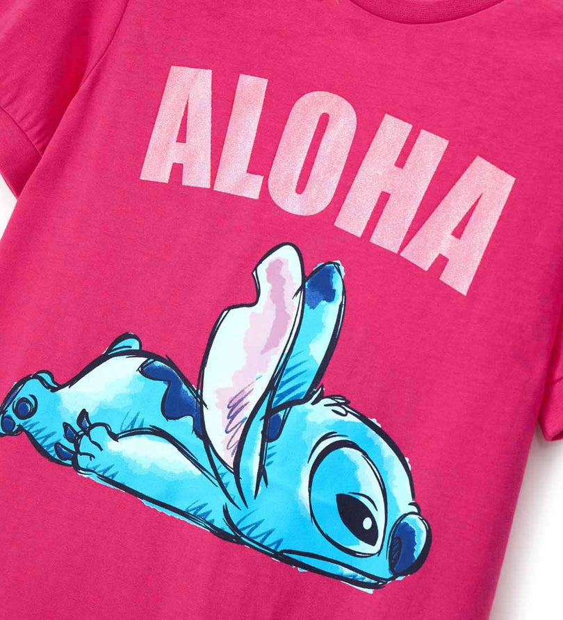 Girl - Stitch Nightgown 9 - 10 Y Pink