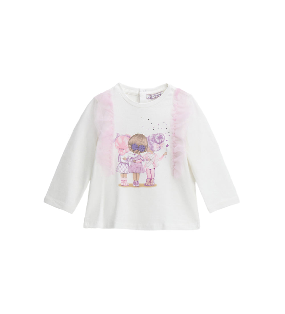 BABY GIRL'S T-SHIRT WITH TULLE