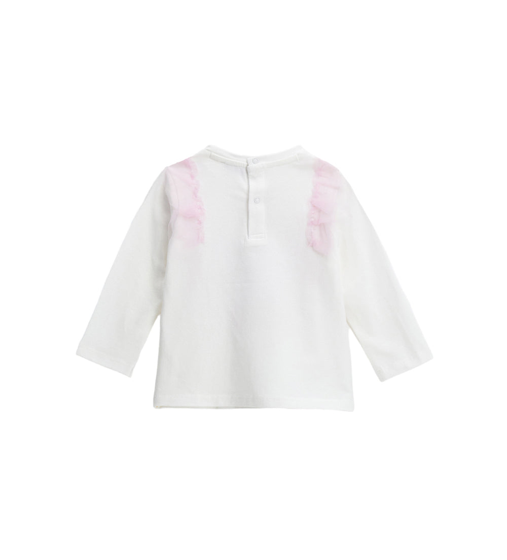 BABY GIRL'S T-SHIRT WITH TULLE-3