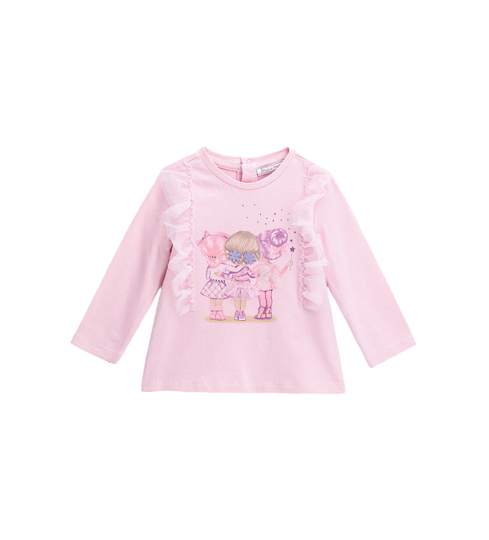 BABY GIRL'S T-SHIRT WITH TULLE-4
