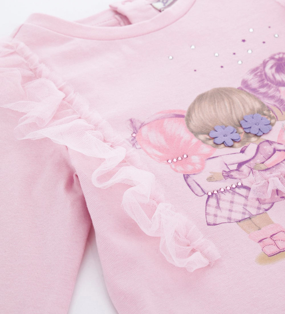 BABY GIRL'S T-SHIRT WITH TULLE