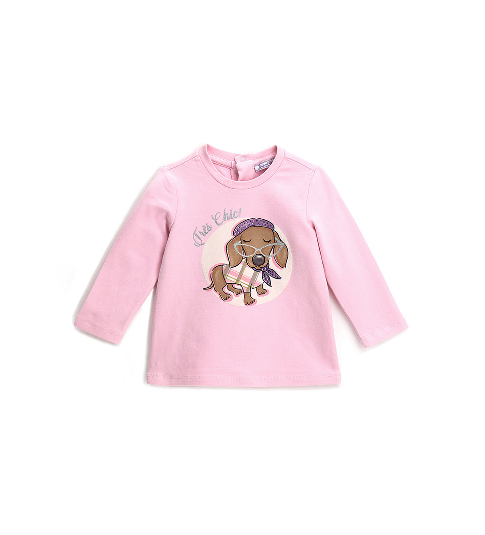 BABY GIRL'S T-SHIRT WITH RHINESTONES-4