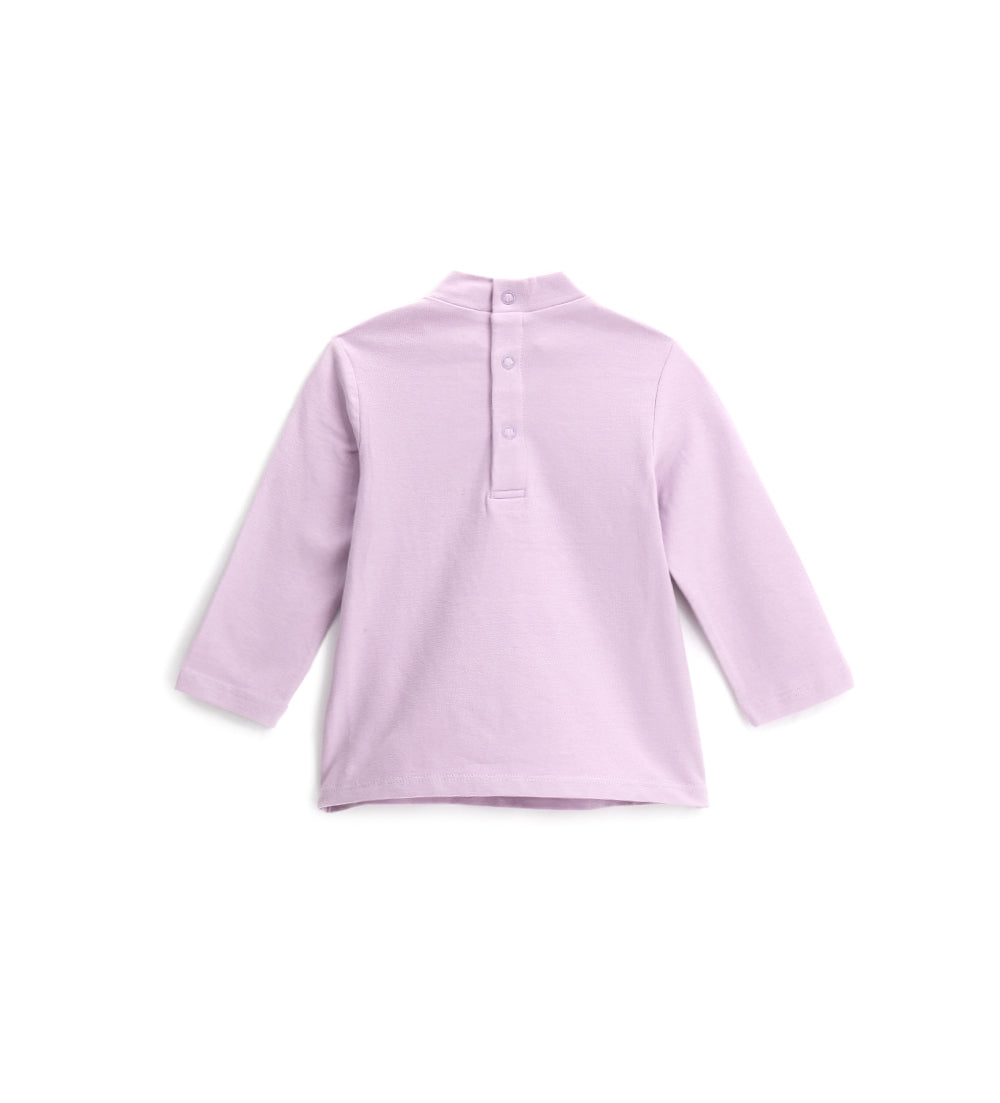 BABY GIRL'S T-SHIRT WITH TURTLENECK