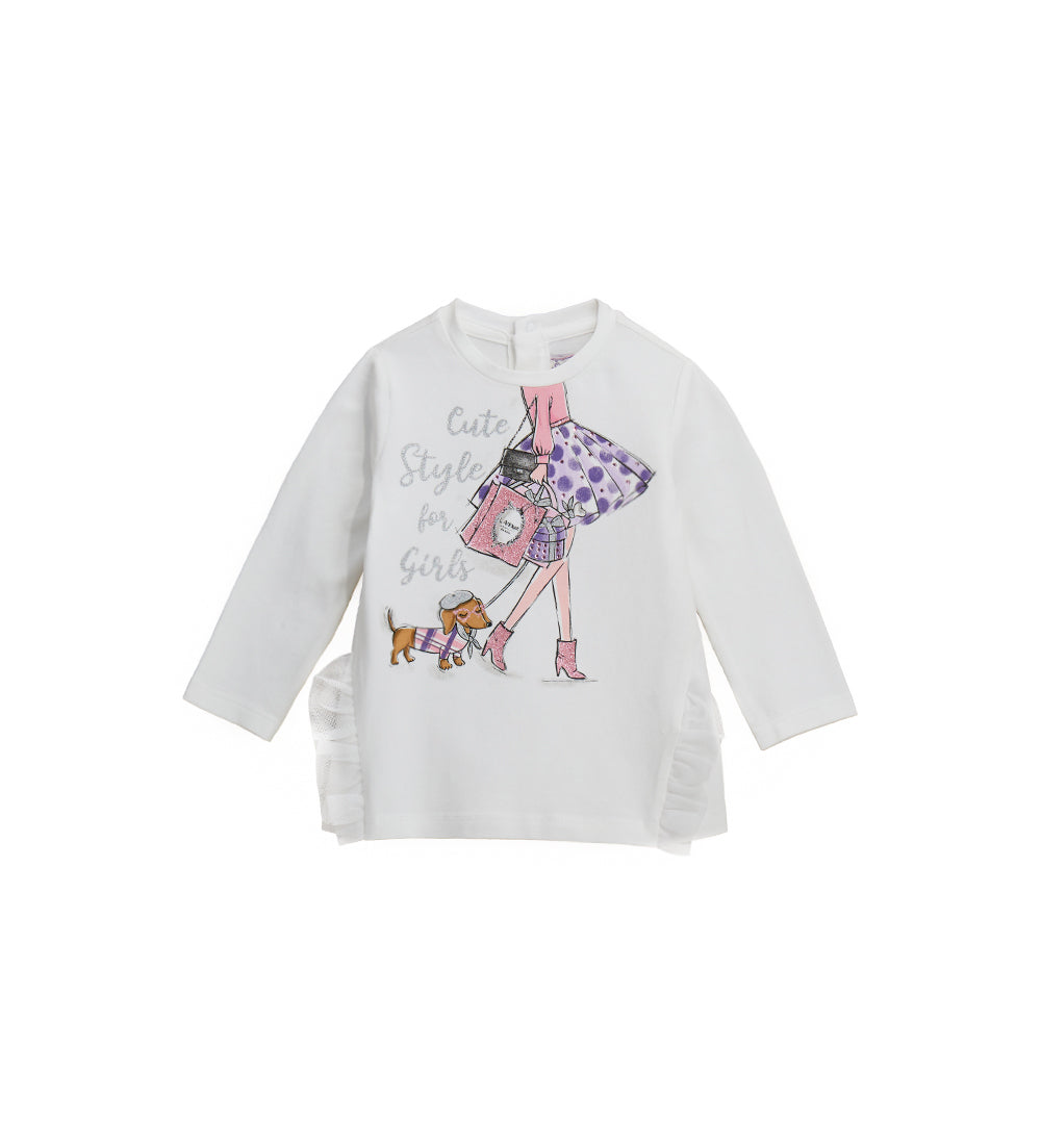 BABY GIRL'S T-SHIRT WITH RUFFLES-1