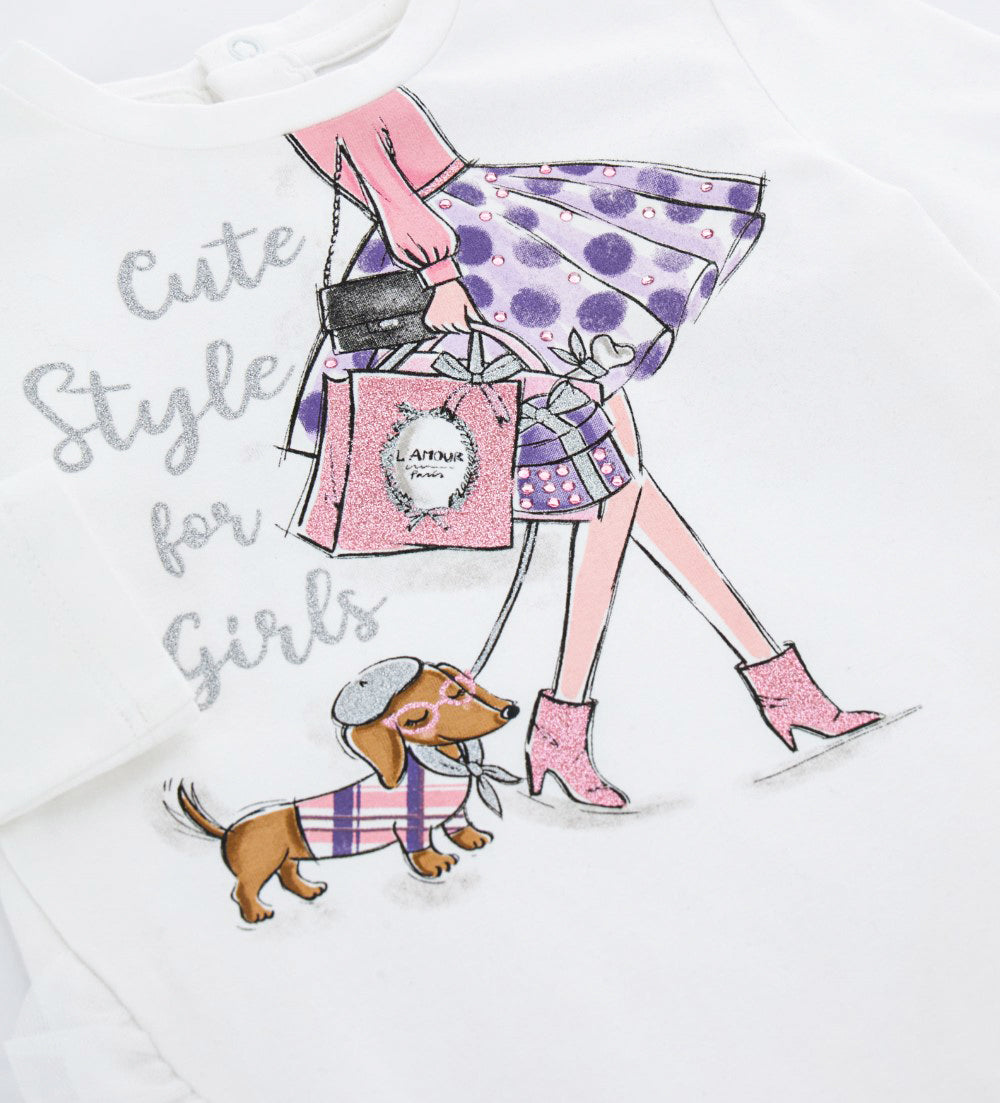 BABY GIRL'S T-SHIRT WITH RUFFLES-1