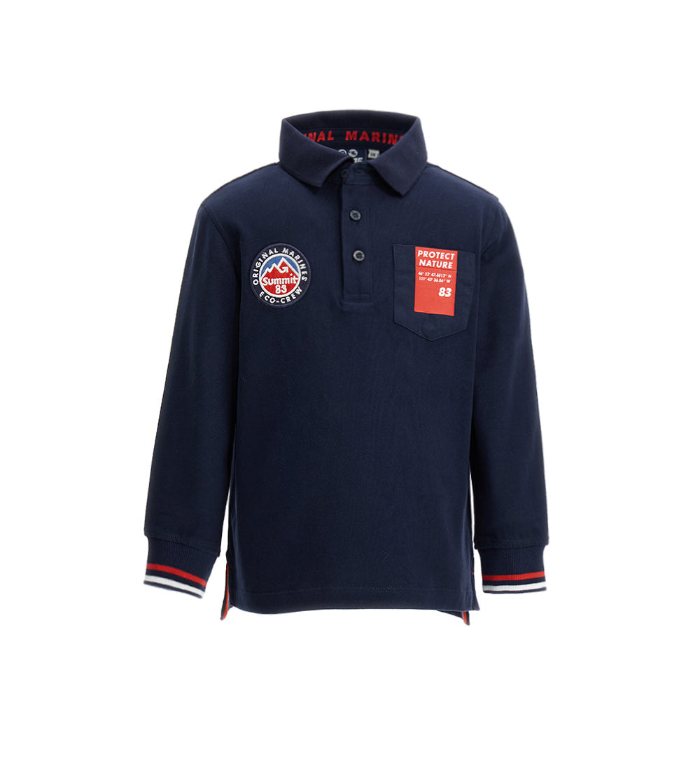 BOY'S LONG SLEEVED POLO SHIRT-1