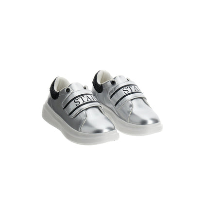 GIRL'S FAUX LEATHER SNEAKERS