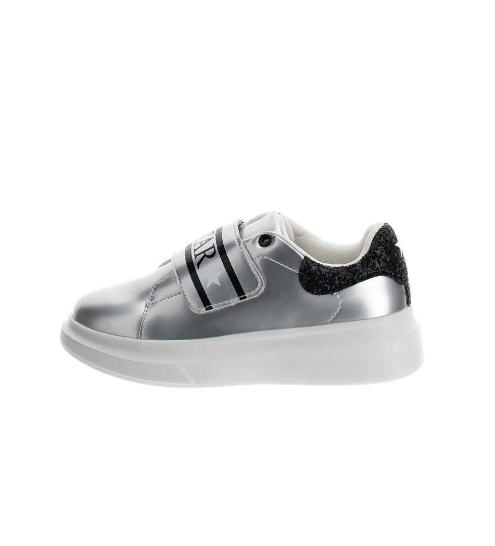 GIRL'S FAUX LEATHER SNEAKERS