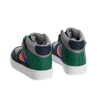 BOY'S FAUX LEATHER SNEAKERS